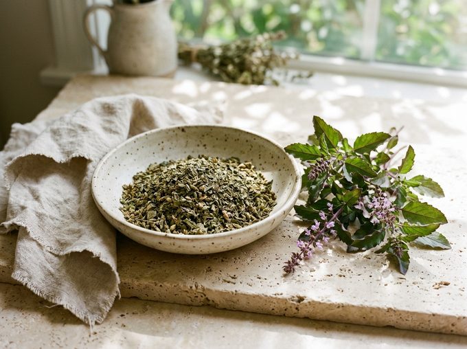 Holy Basil (Tulsi) (Ocimum tenuiflorum)